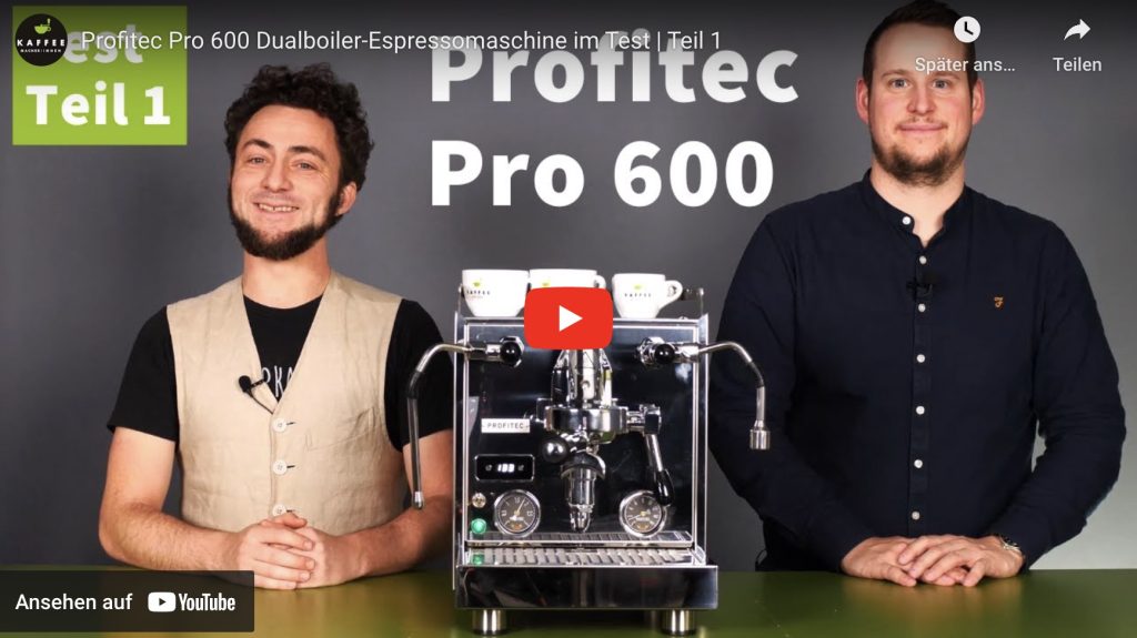 Profitec Pro 600 Dualboiler-Espressomaschine - Video-Thumbnail
